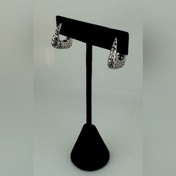 Earrings in white rhodium - Picture 2 of 3